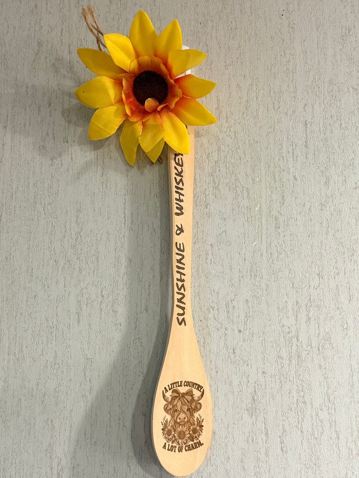 Finished Sunshine & Whiskey wooden paddle